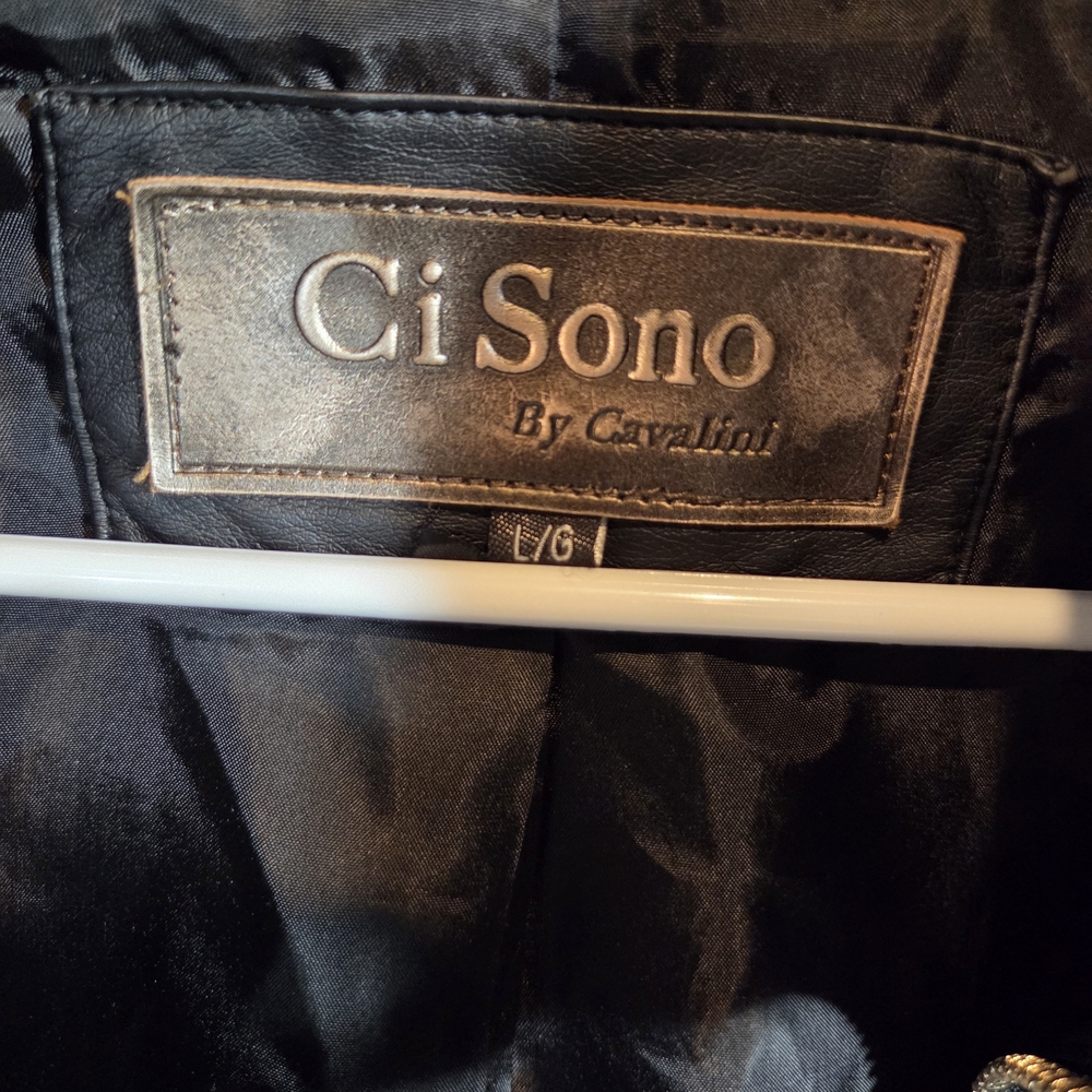 Cavalini Ci Sono Black Faux Fur Jacket - Picture 2 of 9